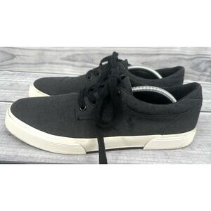 POLO RALPH LAUREN FELTON CANVAS‎ SNEAKERS  Men's Size 11.5 D  CHARCOAL GREY
